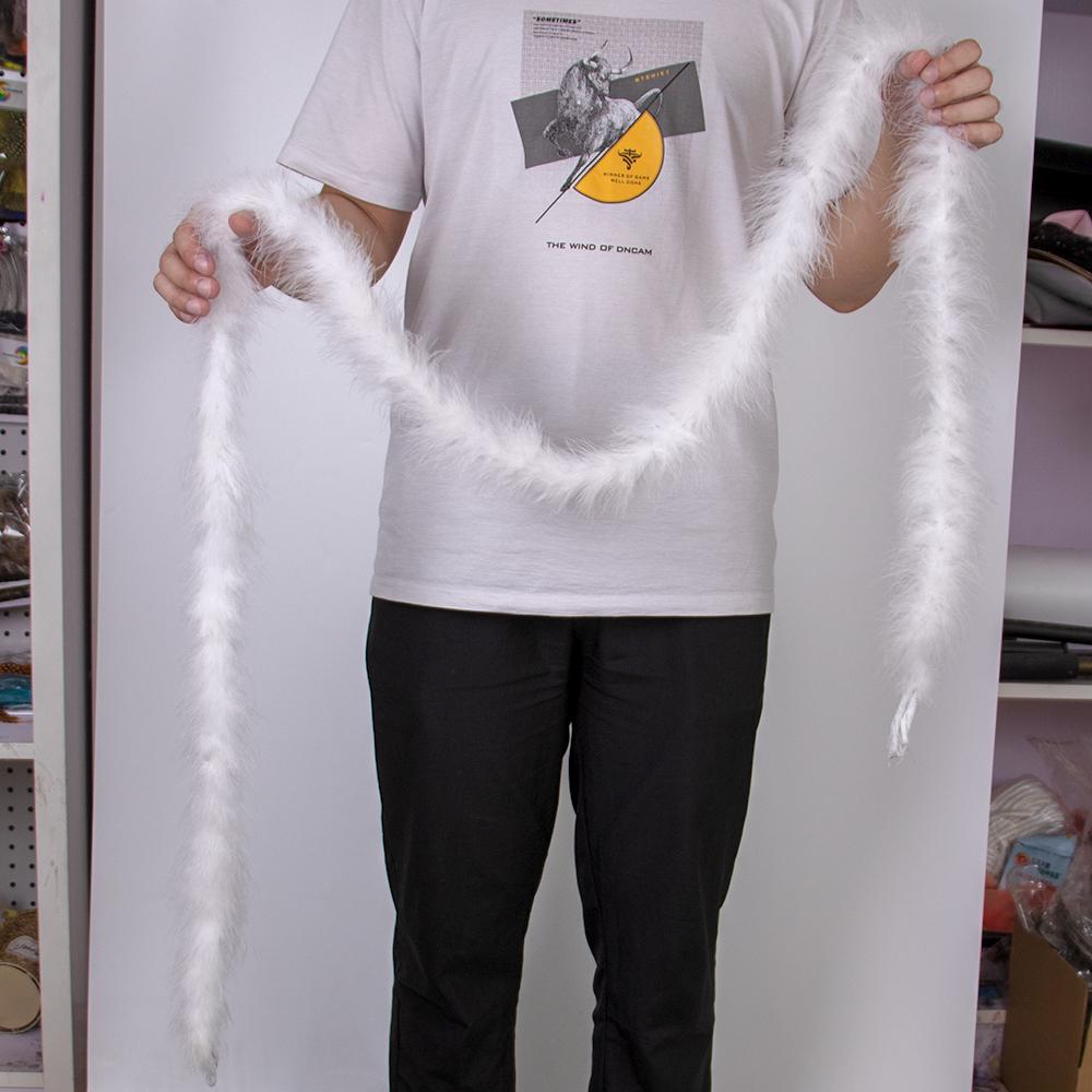 Colorful Marabou Turkey Feathers Boa Shawl 13G for Party Wedding Clothes Sewing Christmas Tree Crafts Plume 2 Yard/Pcs