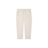Solid Color Elastic Drawstring Waist Tapered Sports Pants Autumn Men Pants Light-Brown HG6248