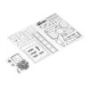 3pcs Clear Stamps DIY Interesting Durable Reusable TPR Material Transparent Appearance Embossing Scrapbooking Tool