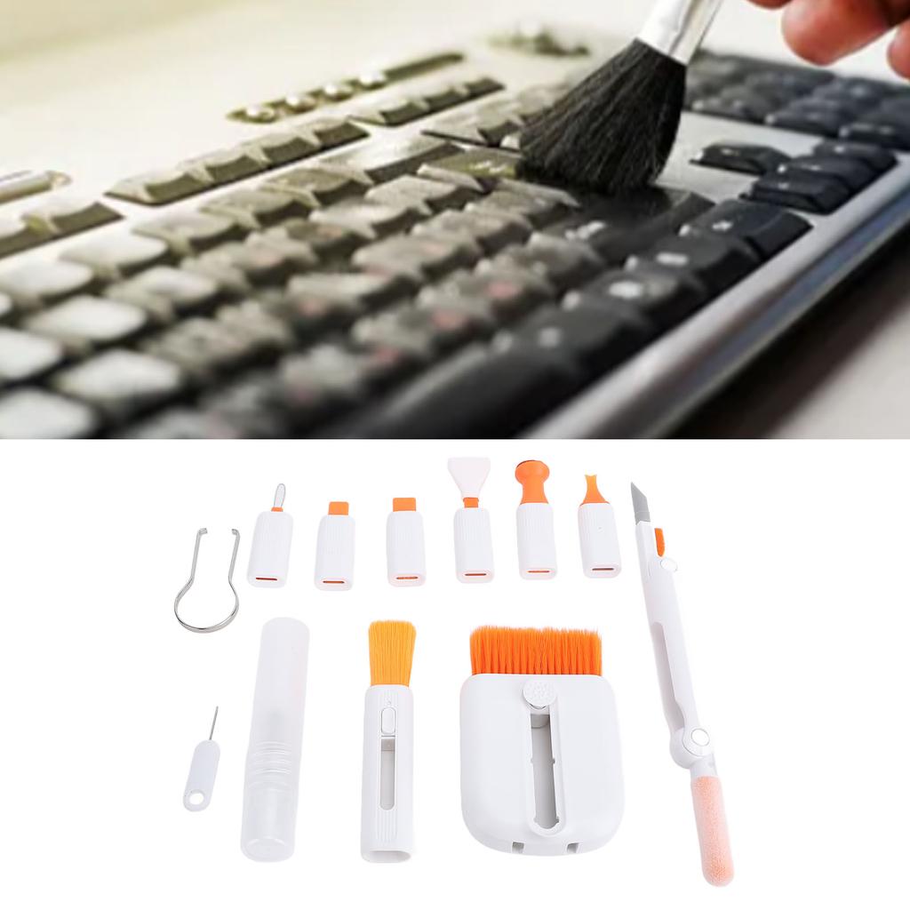 Keyboard Cleaning Kit Multifunctional Portable Laptop Screen Cleaning Tool for Cell Phone Tablet PC Camera Headphones