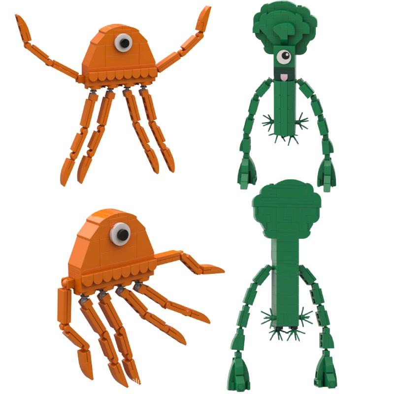 Maze Witch Building Blocks Compatible With Lego, Green Cabbage Table Decoration, Diy Toy For Kids