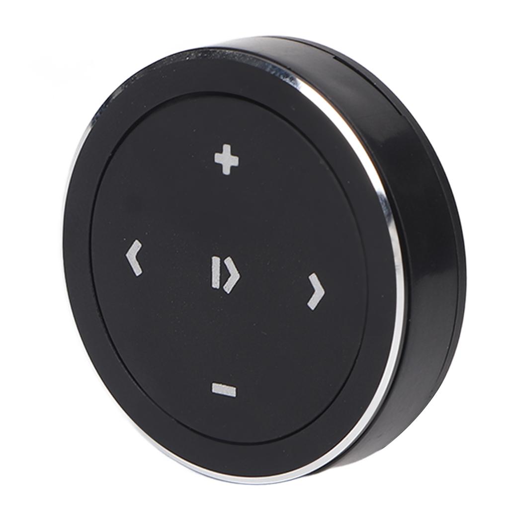 Button Bluetooth Remote Control Kit for IOS for Android Black Bluetooth Remote Control with Stand for Steering Wheel