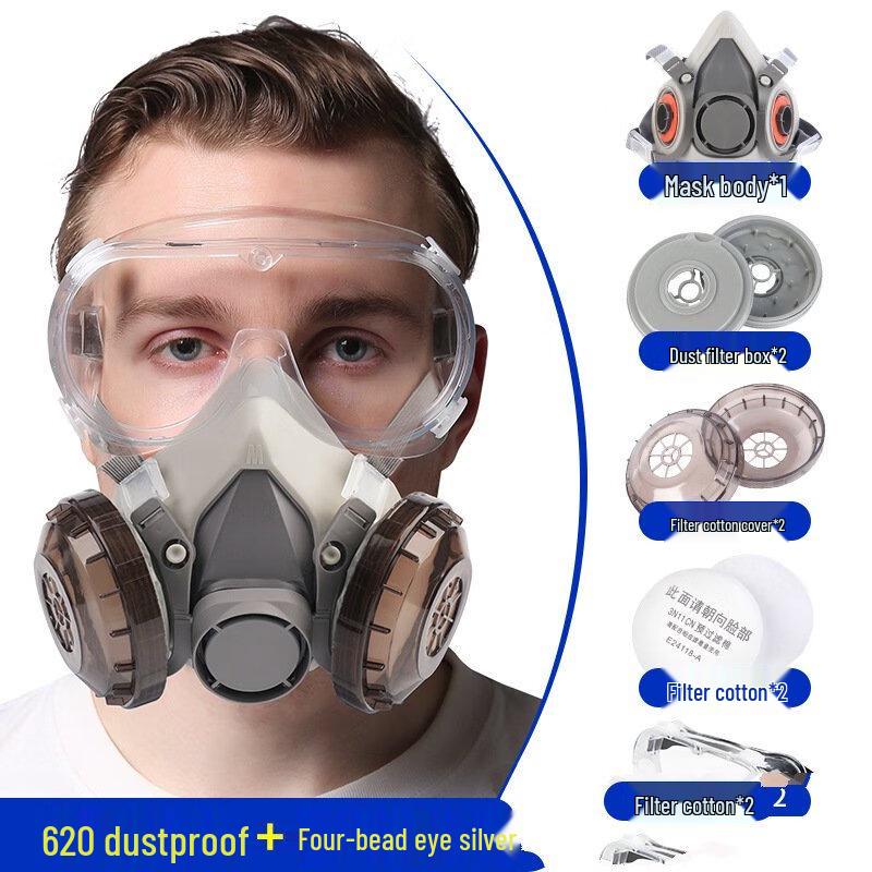 Brangdy Industrial Dust Mask and Goggles Kit