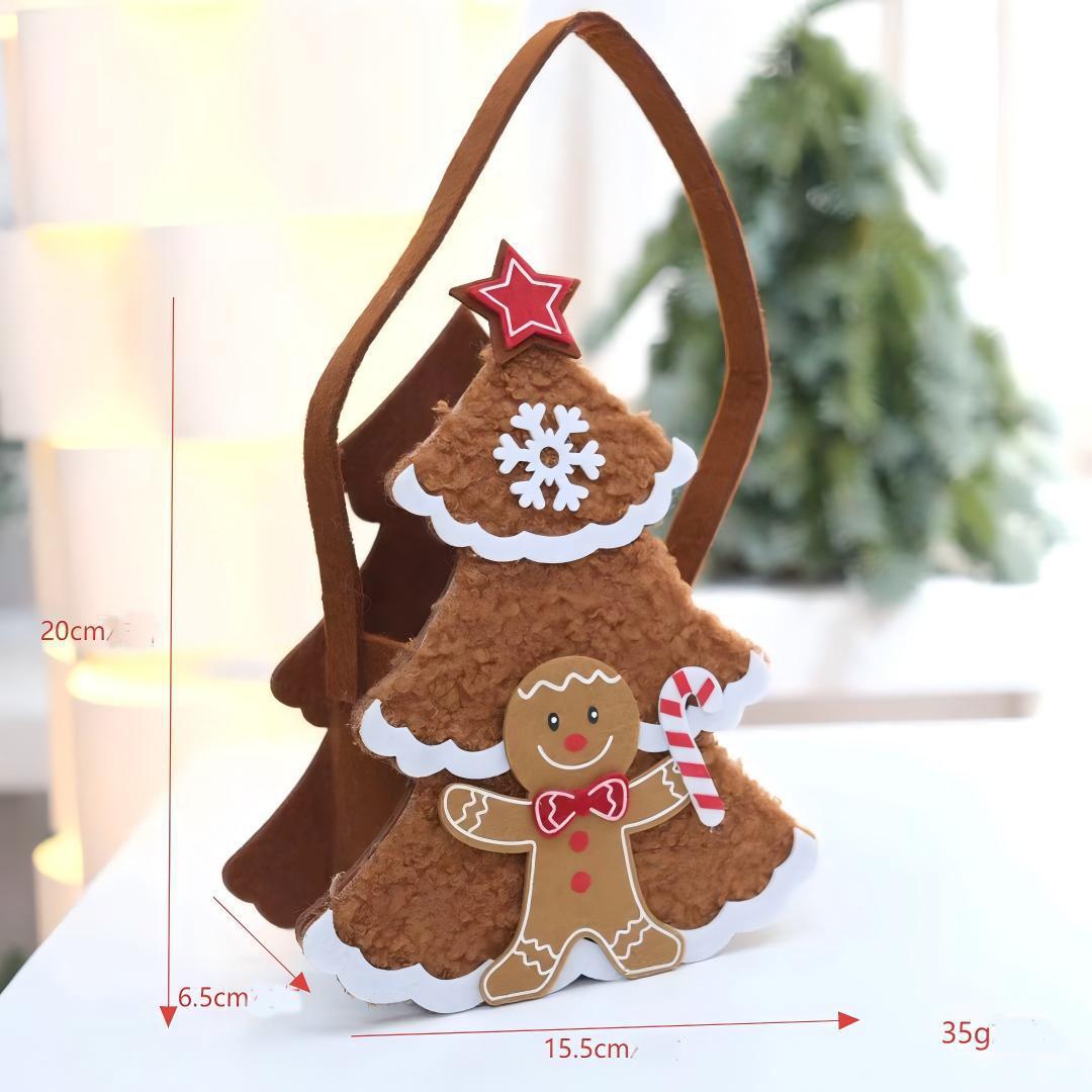 Christmas Decorations Creative Felt Gingerbread Man Biscuit Christmas House Desktop Decoration Felt Handheld