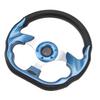 12.5 Inch Golf Cart Steering Wheel Universal 6 Holes Steering Wheel Replacement for E‑Z‑GO TXT & RXV Blue