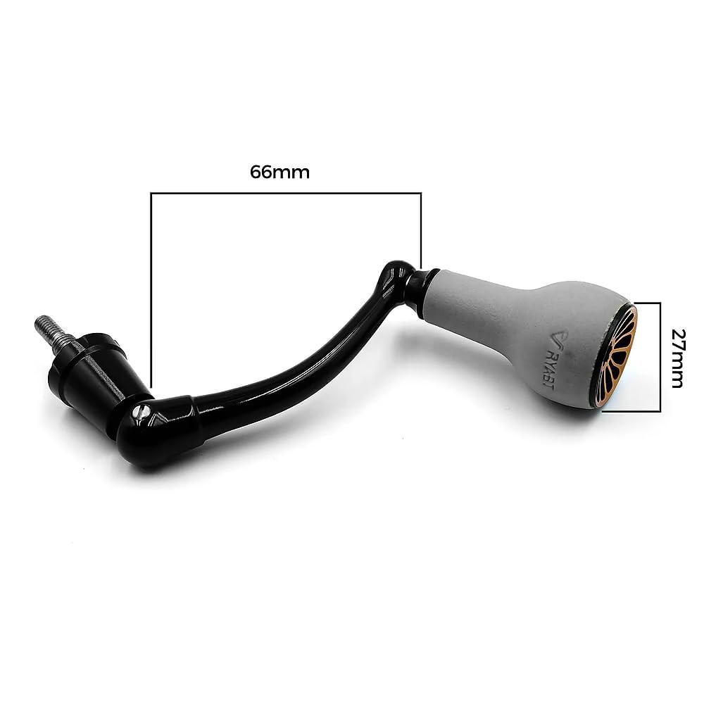 JINOHNAMILL Powerhandtag för Penn Spinfisher 420ss, 430ss, 704, 706 och 706L, Plug and Play med TPE27 Grå Knopp