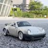 1/36 Scale Porsche 911 Turbo Toy Car Model Alloy Diecast Retro Racing with Pull Back Scale Model for Boy Gift Collection