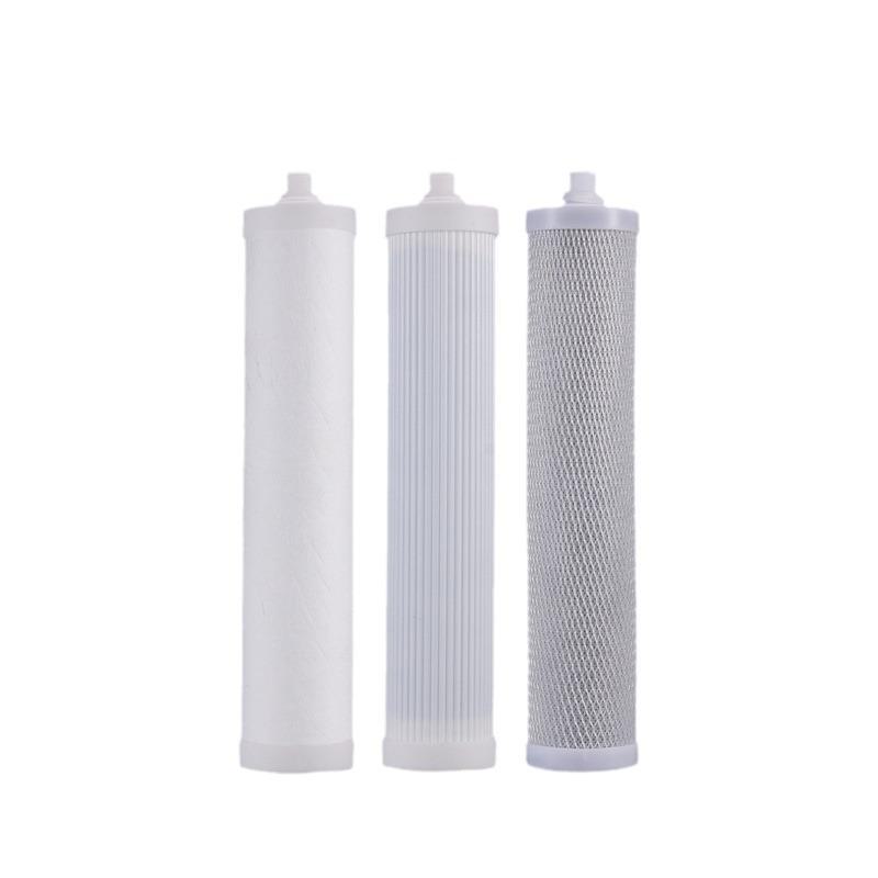 8/10 Inch 3-Stage Water Purifier Filter with Lock Tooth: PP Cotton & Granular Activated Carbon