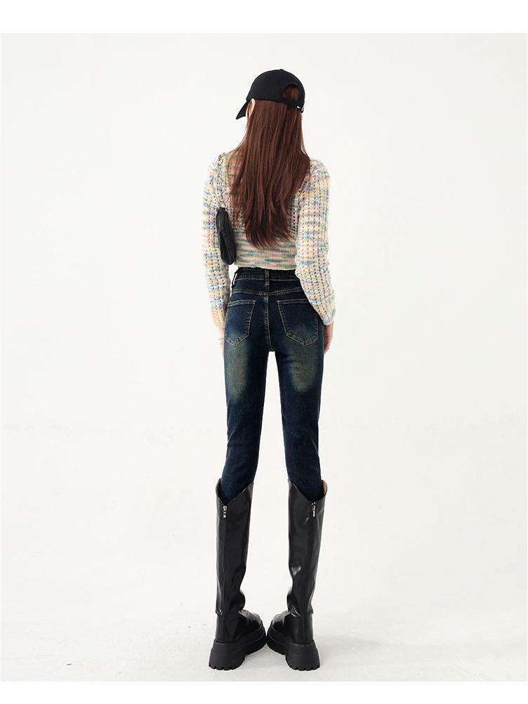 Cozy High-Waisted Butt-Lifting Skinny Jeans for Women