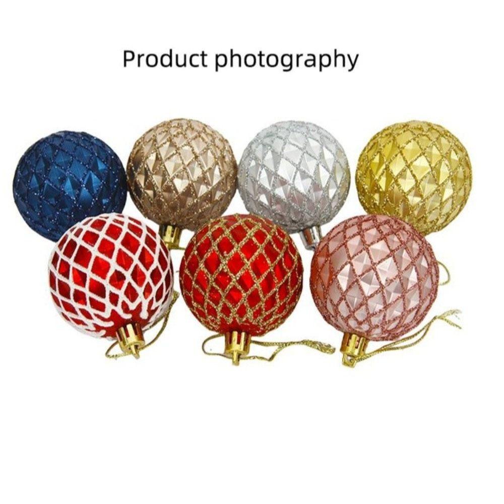 6Pcs/Set Gift Xmas Tree Decoration 6cm Christmas Spheres Pendant Party Decoration