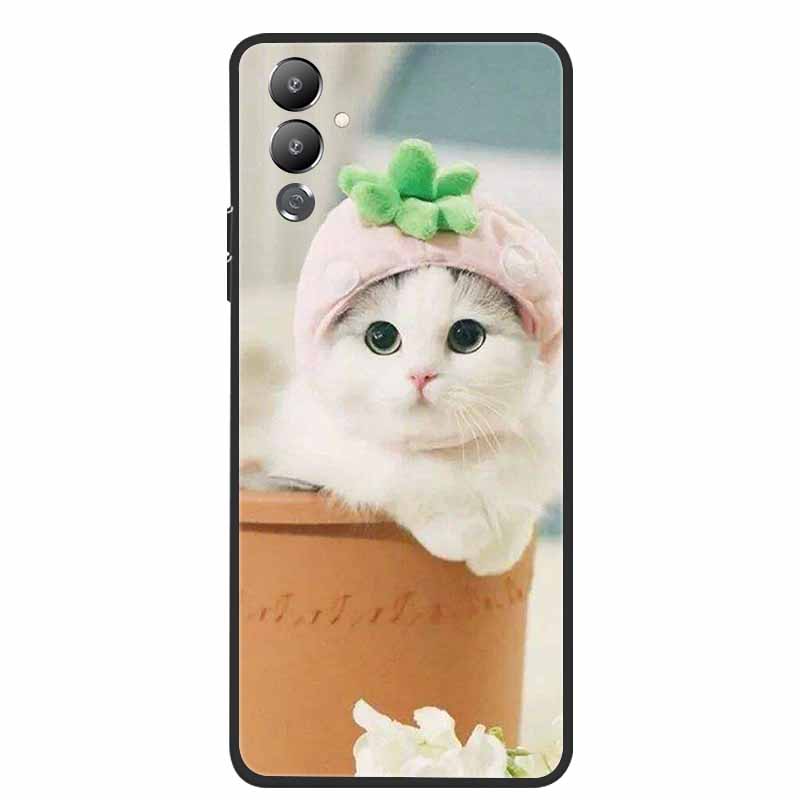 For Tecno Pova Neo 2 Cases Cat Lovely Soft TPU Silicone Phone Cases For Tecno Pova Neo2 LG6n Covers 2022 Black Edge Para Fundas