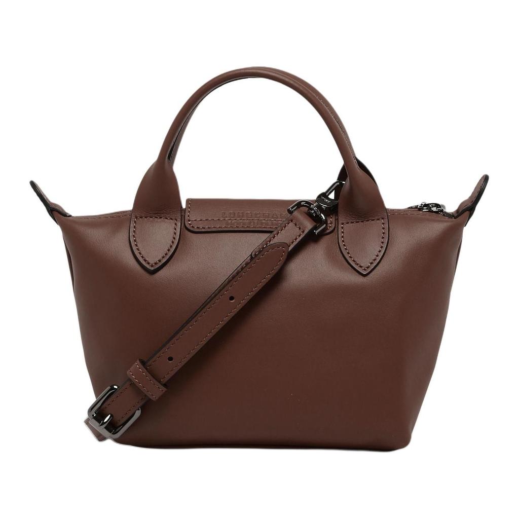 Longchamp Le Pliage Xtra Cow Leather Shoulder Bag, Crossbody Bag, Handbag Mini Women's Mocha 1500987002