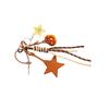 Multipurpose Star Shaped Bag Charm Displaying Animal Print And Strong PU Bags Pendant Fahsion Key Accessories