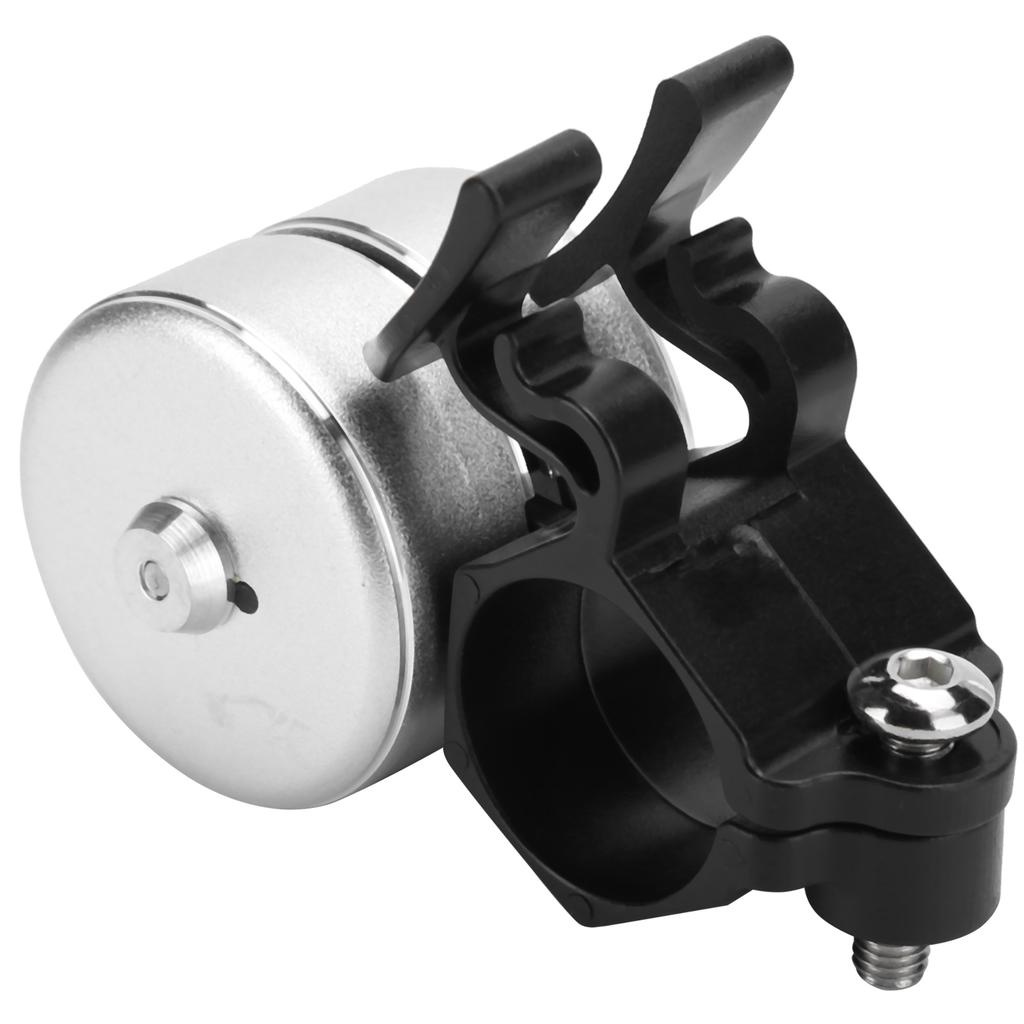 120db Bicycle Bell with Double Click Bike Handlebar Bell Alarm Outdoor Safety Bicycle PartsSilver