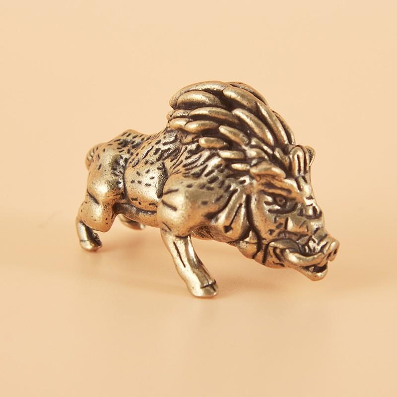 Brass Chinese Ox Year Mascot Incense Sticker