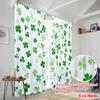 2pcs,2D plane printing Minimalist Curtains Clover Cascade Polyester Easy Install (without rod) Decorations Inside Ldeal for