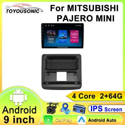 For MITSUBISHI PAJERO MINI Navigation GPS Android Car Radio  Multimedia Player Stereo wifi+4G Carplay Auto Video
