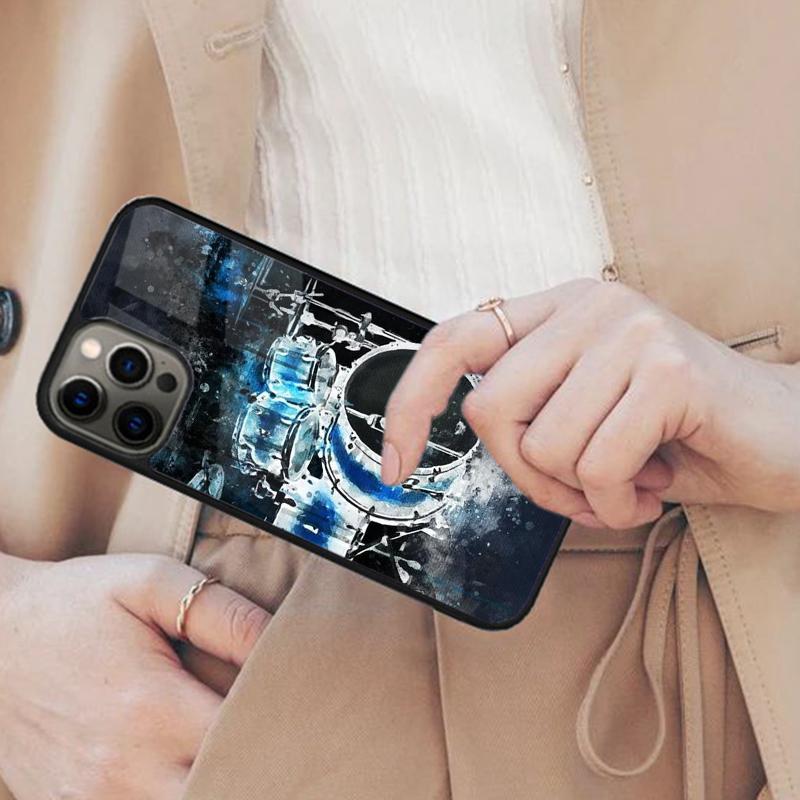 Drum Drummer Music Dj Magnetic Phone Case For APPLE iPhone 17 Air 16 14 13 12 Pro Max 15 Plus Wireless Charge With MagSafe Cover
