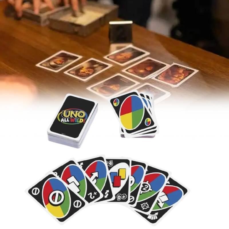 Uno All Wild Poker Card Board Game Family Party Prop Educational Gifts Toys