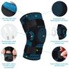 Men's Sports Knee Pads with Silicone Protection for Running, Fitness, Basketball, Jump Roping, and Patella Support