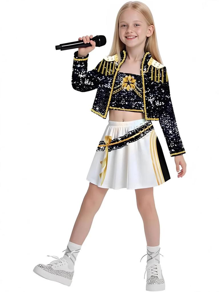 Anime Film Kinder Cosplay Rumi Zoey Mira Cosplay Anzug Kleidung KPop Rumi Zoey Cosplay Kostüm 3D Druck Kostüm