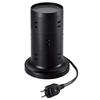 ELECOM Power Tap Tower Type Extension Cord 12 Ports with Fixing Parts Lightning Guard Dust Shutter 2m Black TT-03-1220BK