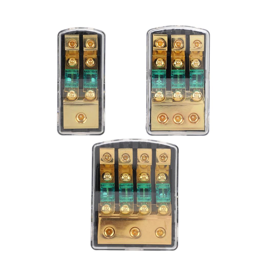Mini ANL Fuse Holder 0 2 4 Gauge In 4 6 8 Gauge Out 60 Amp Fuse Distribution Block for Car Truck Boa