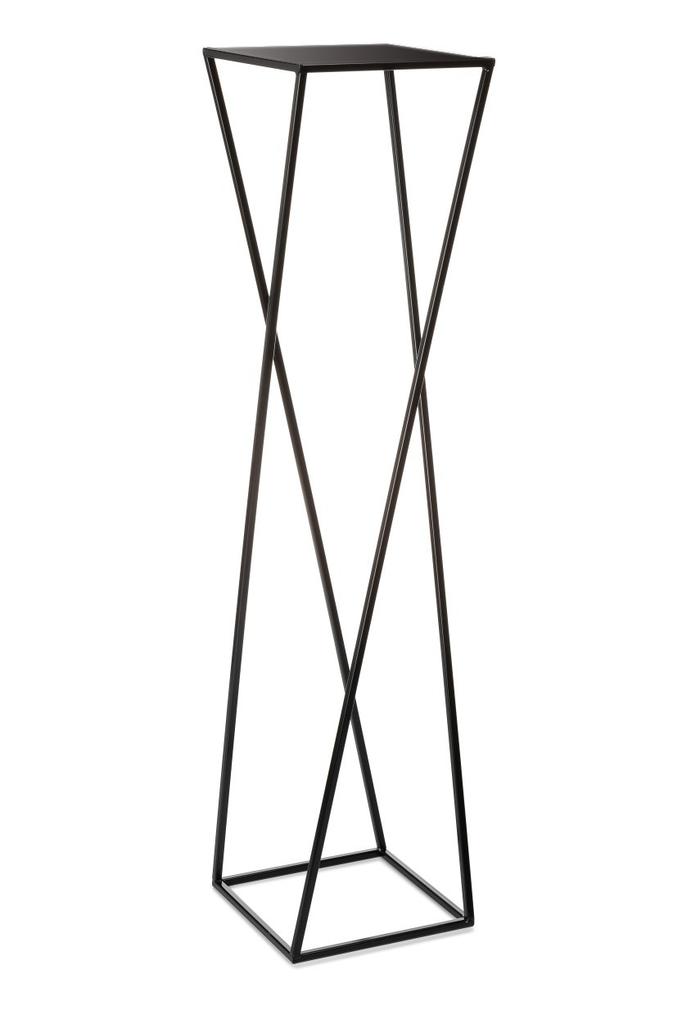 Kwietnik Nowoczesny Czarny Stojący 100Cm
