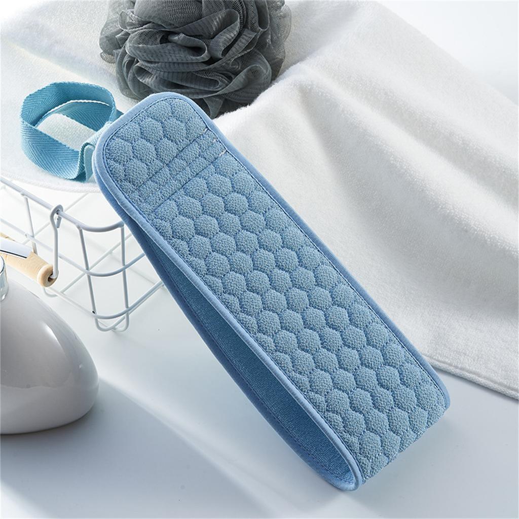 Men's Long, Double-sided Exfoliating Bath Towel for Back Scrubbing, Powerful Shower Scrub and Mud Removal Tool, Household Coarse