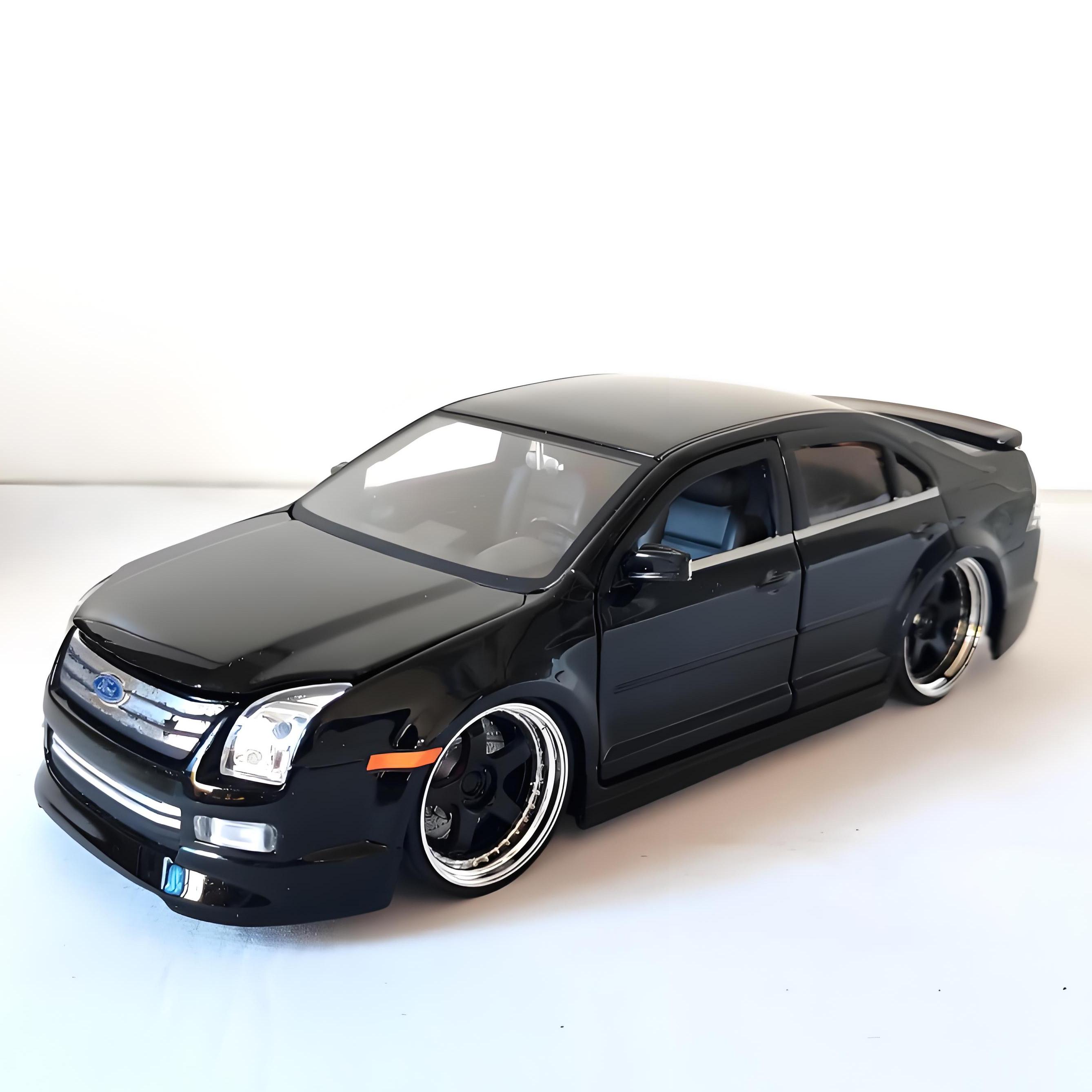

JADA 1:24 Ford Fusion 2006 Alloy Car Diecasts & Toy Vehicles Car Model Miniature Scale Model Car For Children чёрный