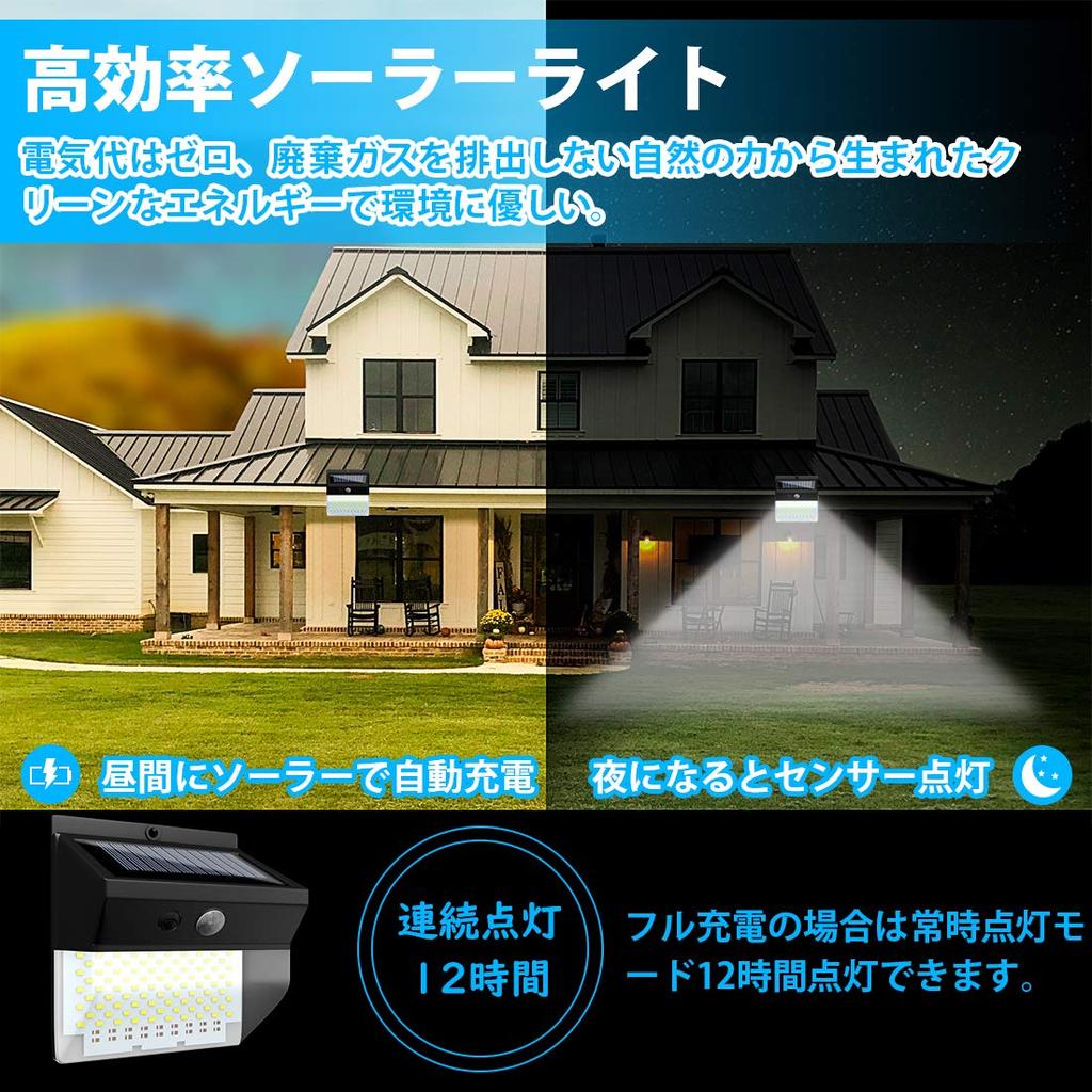 SUNVIC Solar Outdoor Waterproof Motion Sensor 172 Bright Motion 3 Lighting Solar IP65 Automatic Garden Outdoor Lighting for Parking Power Outage