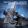 Ny QI Induktion Biltelefonhållare 15W Trådlös laddning Billaddare Luftventil Dashboard Support för iPhone 12 13 14 8 Samsung LG