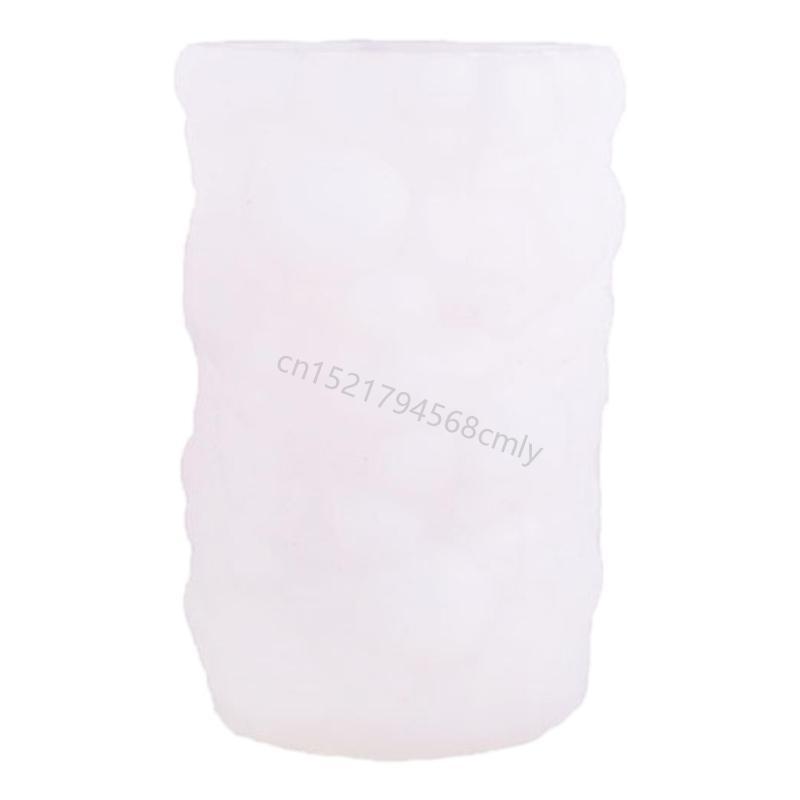 Christmas Silicone Mold Cylinder Silicone Mold Temperature Resistance Baking Tool for Candle Soap 6XDE