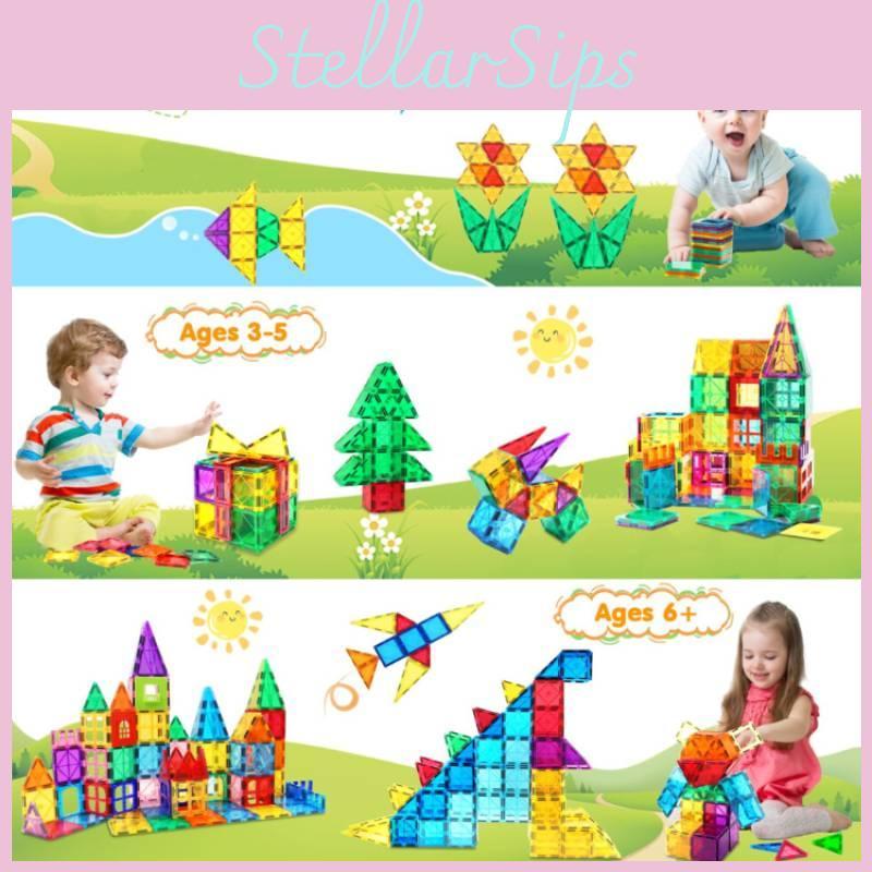 Extra Childrens Large Magnetic Building Blocks Set Toys For Educational Gift