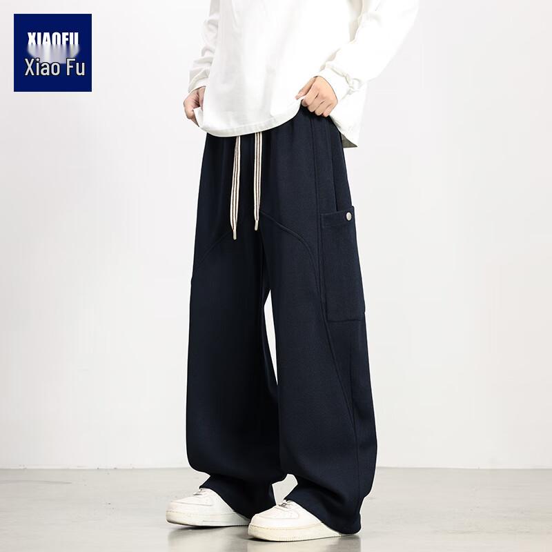 Men's Plus Size American Workwear Loose Fit Straight Leg Pants