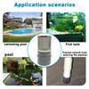 1 inch Stainless Steel Filter Cover Connected to 1 inch/DN25 Grey PVC Filter Water Pipe, Vent Cap Suction Strainers Used to Remove Debris and Reduce
