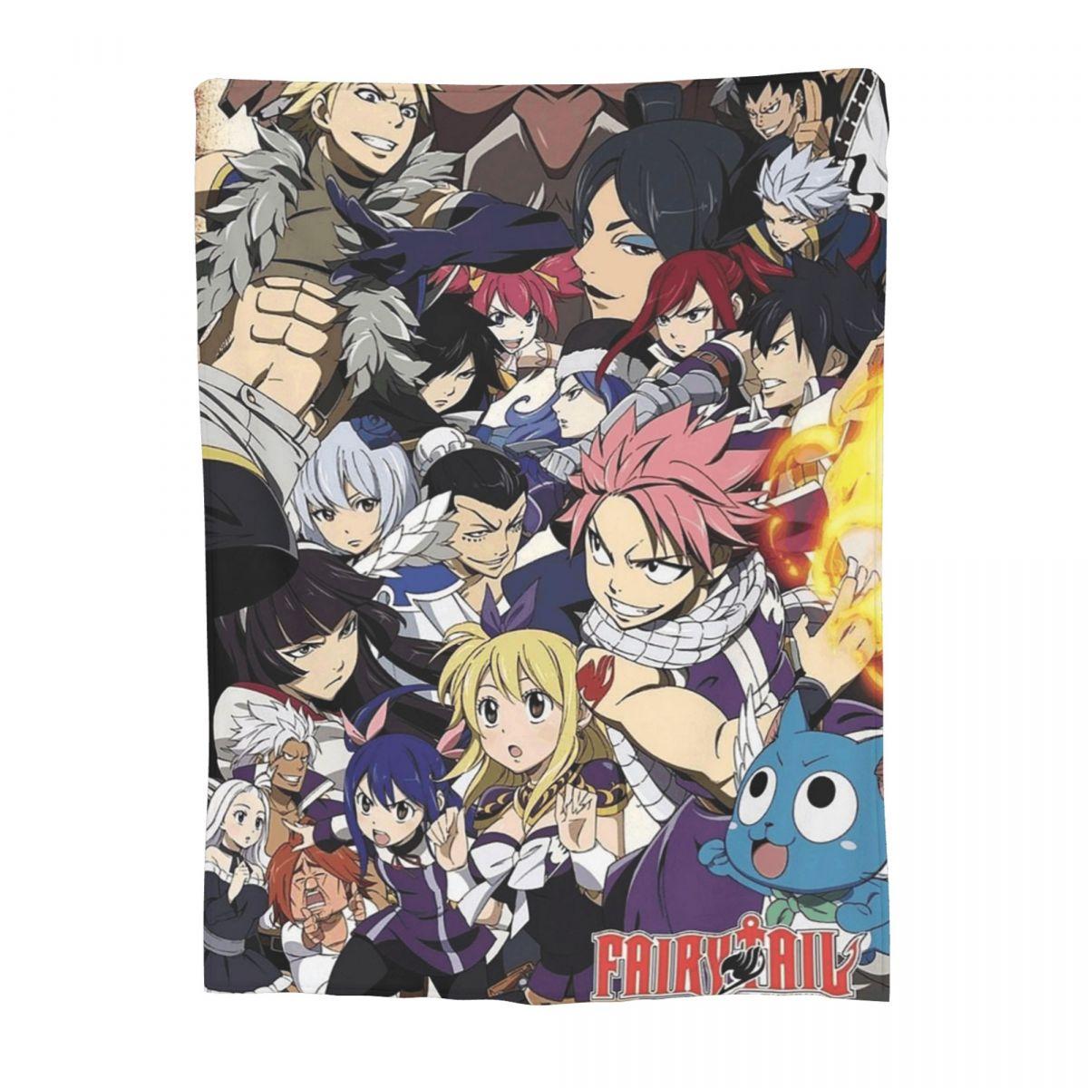 

Fairy Tail Blankets Soft Warm Flannel Throw Blanket Bedspread for Bed Living room Picnic Travel Home Couch 80x120cm