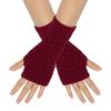 Autumn/Winter Jacquard Wool Wrist Guards Half-Finger Gloves for Men & Women
