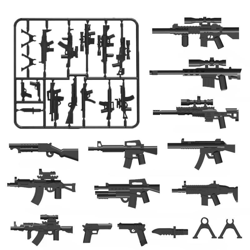 

Военный строительный блок Кукла Оружие Аксессуары Части оружия Детали Детские игрушки Сборка Строительный блок