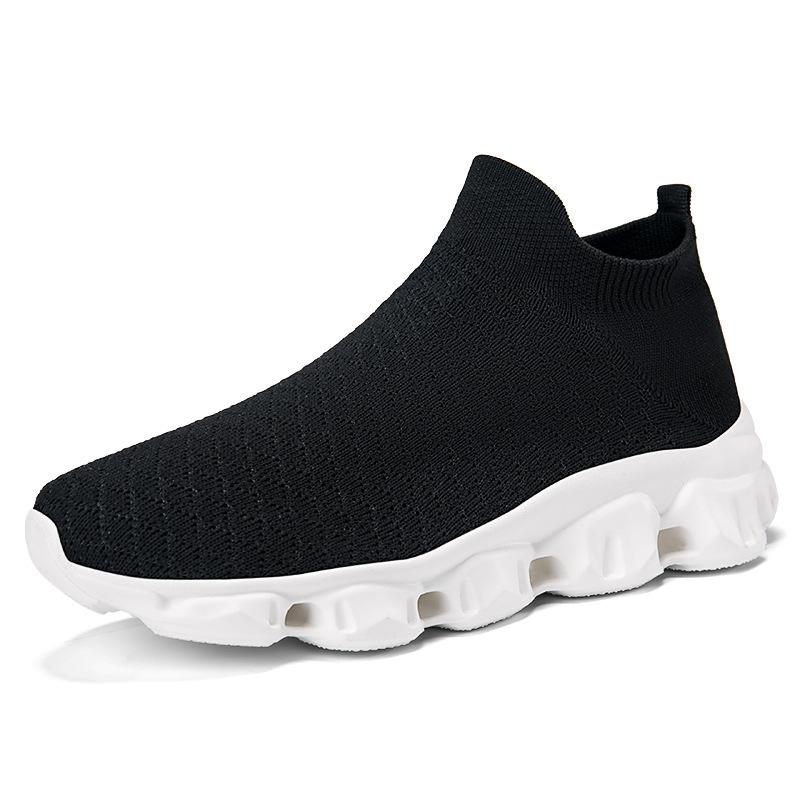 New Large Size Fly-woven Summer and Autumn Breathable Sports Shoes One Pedal Casual Shoes Couple Shoes