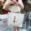 Canvas Bag Women'S Shoulder Handbag Student Tote Bag Large Capacity Hand Carry Canvas Bag