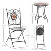 Dreiteiliges Mosaik-Bistrotisch-Set - Mehrfarbig