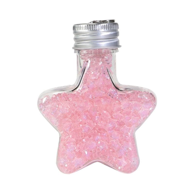 Hanging Clear Plastic Storage Bottle Wall Mountable Bottle for Jewelry Earrings Rings Portable Decorative Container