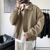 Men's Vintage Shoulder Pad Bomber Jacket - High-End Spring/Autumn Baseball Coat