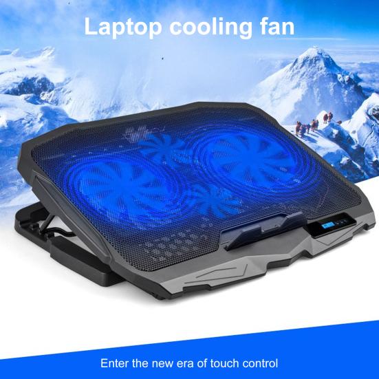 Laptop Cooling Pad with USB Ports 6 Wind Speeds Fast Heat Dissipation Universal Adjustable Height Notebook Cooling Stand