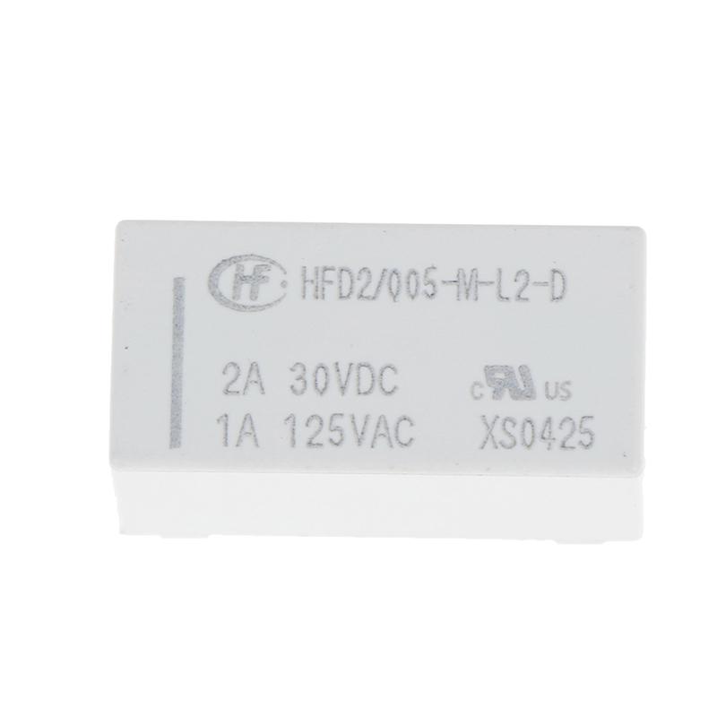 5V Cewka Przekaźnik Bistabilny Latching Dpdt 2A 30Vdc 1A 125Vac Hfd2-005-M-L2-D Realy