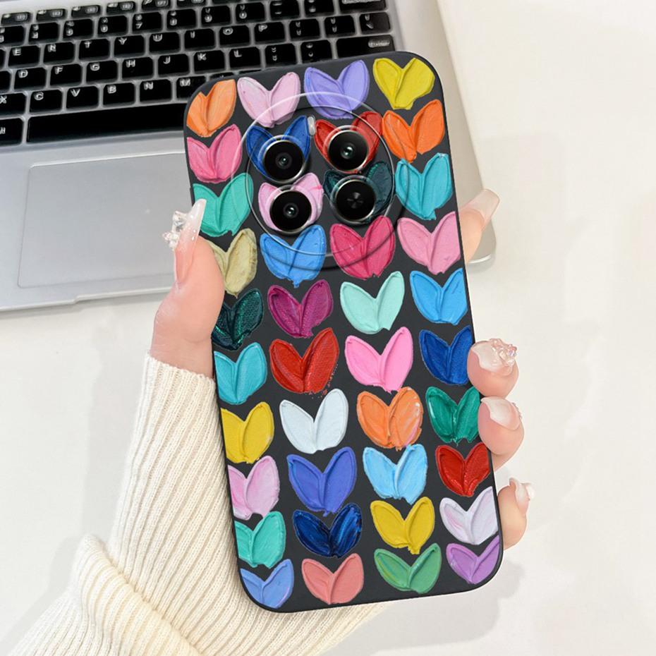 Modisches Neues Design Für Realme 12+ 12X 12 5G Kamera Schutz Handyhülle Für Realme 12X 12 Plus 5G Weiche Silikon Gelee Hüllen