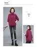Women's Plus Velvet Thickened Half-Zip Pullover - 2023 Autumn/Winter Fashionable Loose Stand-Up Collar Sweatshirt