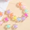 Clear Acrylic Inner Color Five-Pointed Star Hand-Knitted Bracelet Hair Tie Bead DIY Kit