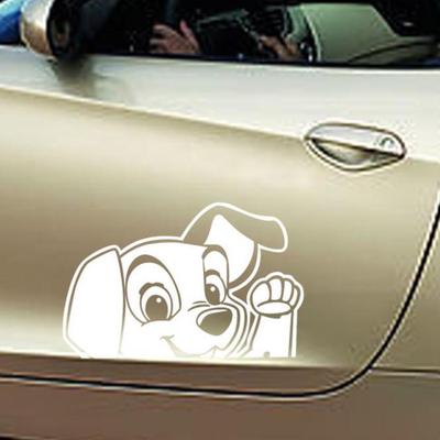 Niedlicher Hund, wasserdichter Autoaufkleber, supercooler Auto-Styling-Aufkleber   